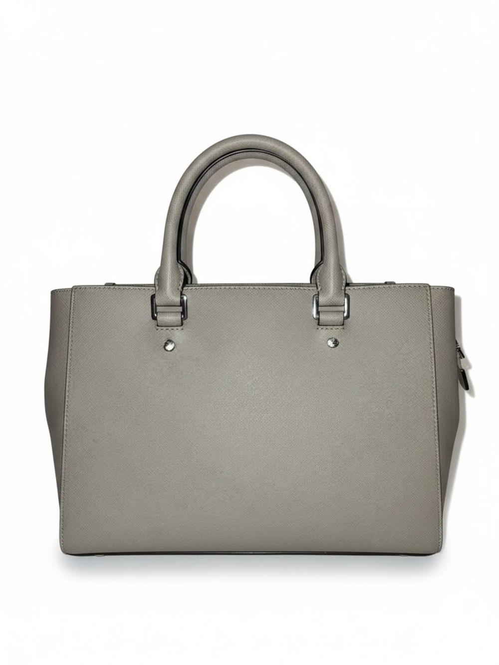 Michael Kors Grey Satchel Handbag with Removable Strap - Picture 3 of 5